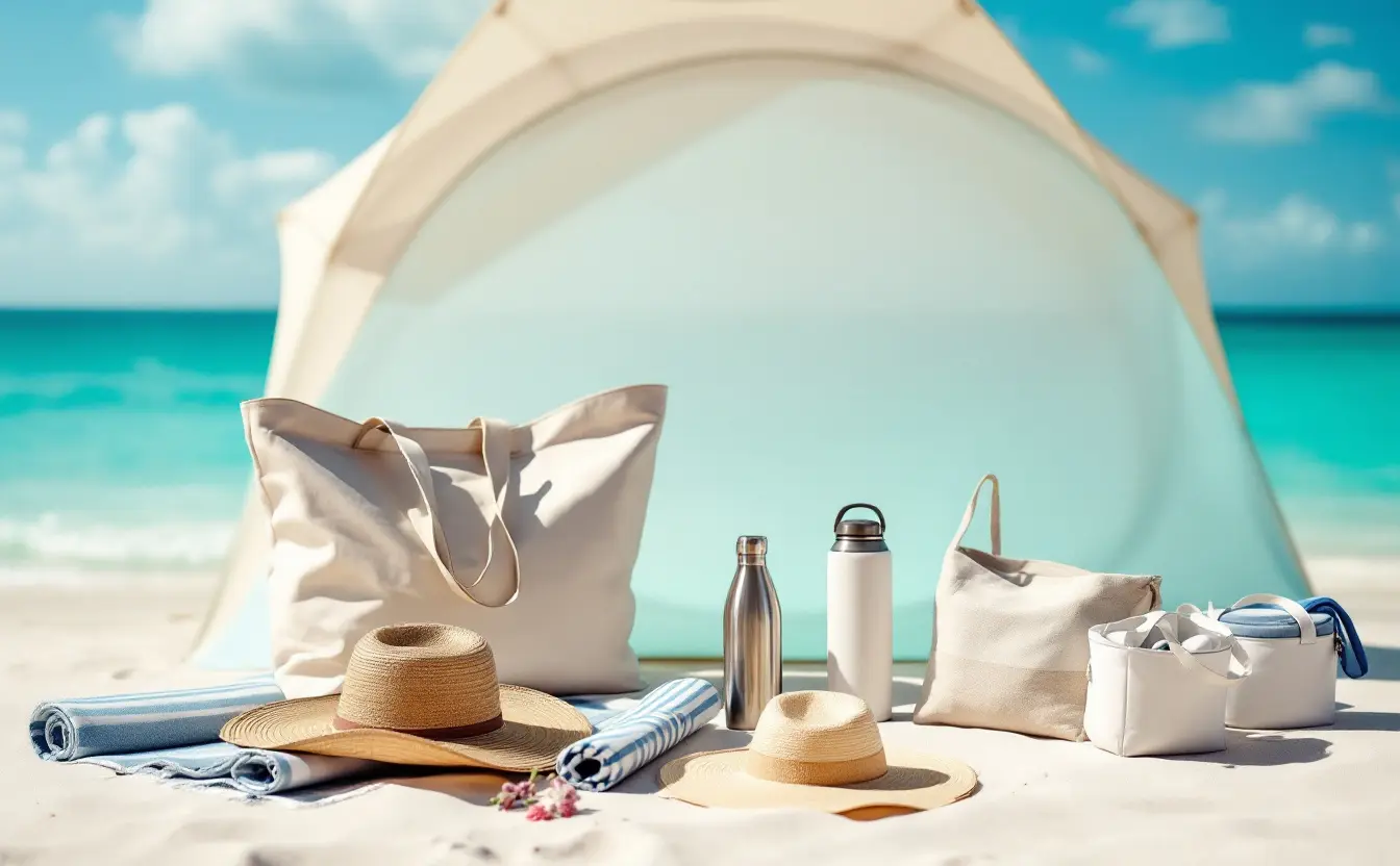 What to put in a Bahamas beach bag: shade, water and a cooler that copes